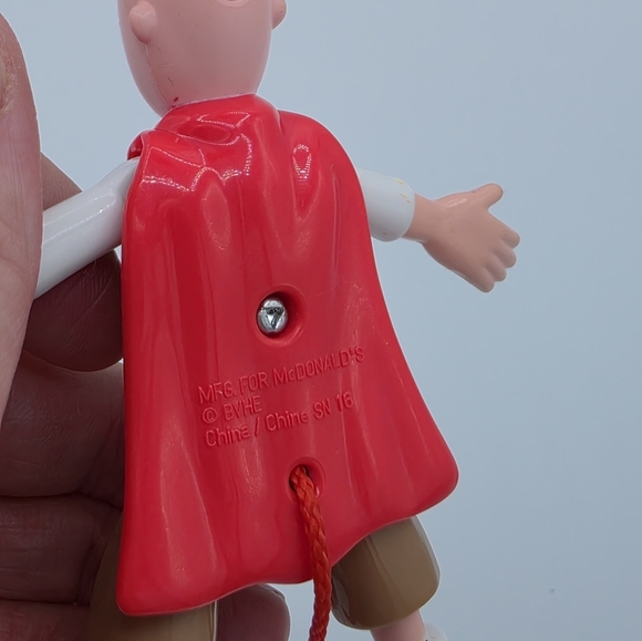 Vintage 1999 McDonald's Doug’s 1st Movie on Video Quailman Keychain Toy Figure - Picture 5 of 8
